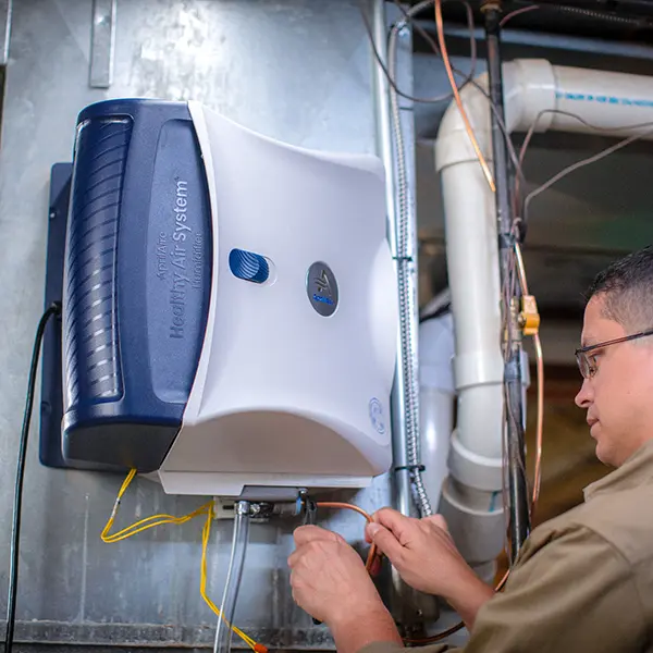 AprilAire whole-home humidifier installed by Randerson